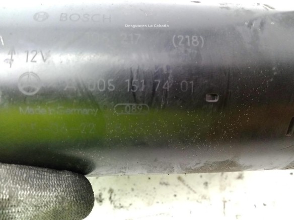 0001108217,A0051517401, ARRANQUE MERCEDES BENZ CLASE A (W168)|Desguaces La Cabaña