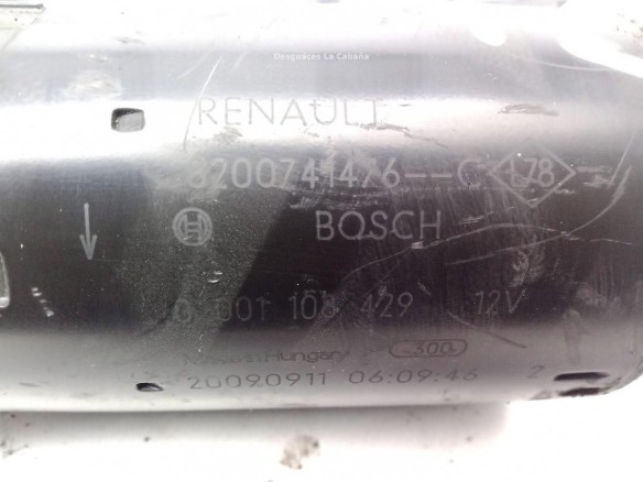 8200741476, ARRANQUE RENAULT SCÉNIC III (JZ0/1_)|Desguaces La Cabaña