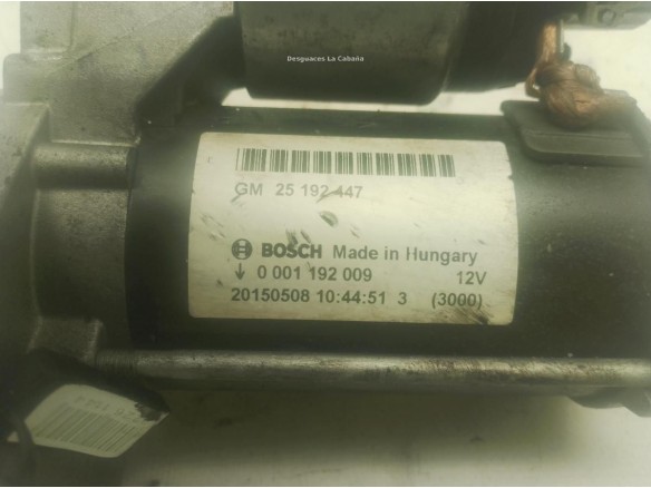 25192447 0001192009 ARRANQUE OPEL CORSA E (X15)|Desguaces La Cabaña