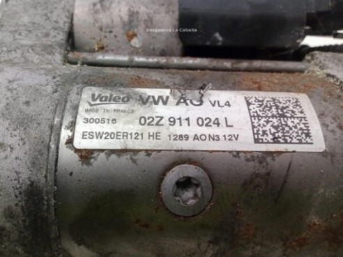 02Z911024L ARRANQUE AUDI A3 Sportback (8VA, 8VF)|Desguaces La Cabaña