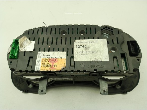 6L0920803AX, CUADRO INSTRUMENTOS SEAT IBIZA IV (6J5, 6P1)|Desguaces La Cabaña
