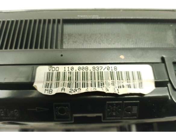 2025401011, CUADRO INSTRUMENTOS MERCEDES BENZ CLASE C (W202)|Desguaces La Cabaña