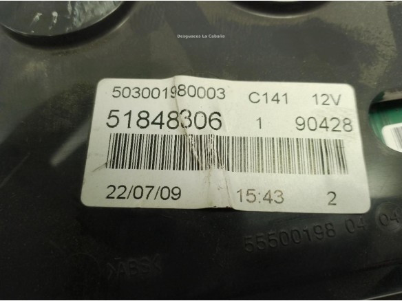 51848306,90428, CUADRO INSTRUMENTOS FIAT BRAVO II (198_)|Desguaces La Cabaña