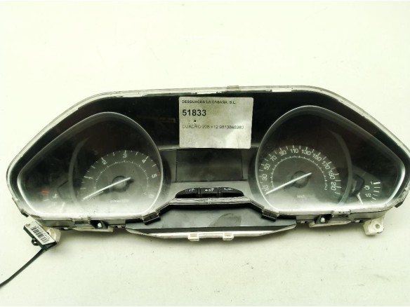 9813848980, CUADRO INSTRUMENTOS PEUGEOT 208|Desguaces La Cabaña