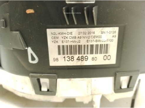 9813848980, CUADRO INSTRUMENTOS PEUGEOT 208|Desguaces La Cabaña