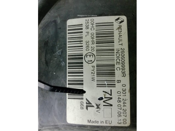 260607449R FARO IZQUIERDO RENAULT MEGANE III Coupé (DZ0/1_)|Desguaces La Cabaña