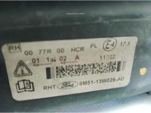 1744971, 8M5113W029AD FARO DERECHO FORD FOCUS II (DA_, HCP)|Desguaces La Cabaña