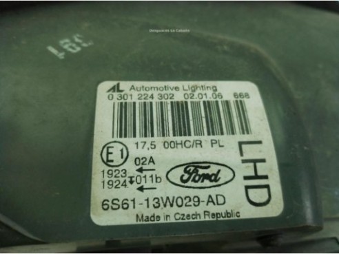 1415694, 6S6113W029AD FARO DERECHO FORD FIESTA V (JH_, JD_)|Desguaces La Cabaña