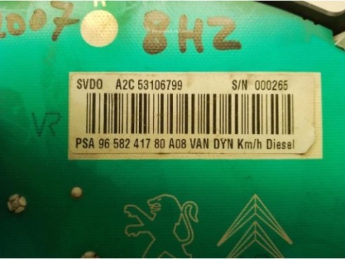 A2C53106799, CUADRO INSTRUMENTOS PEUGEOT 1007 (KM_)|Desguaces La Cabaña