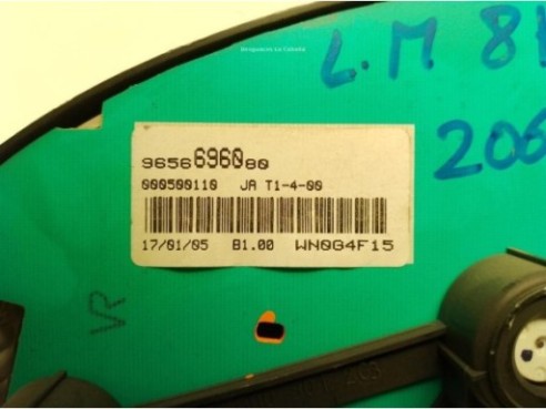 9656696080, CUADRO INSTRUMENTOS PEUGEOT PARTNER ORIGIN Furgón (5)|Desguaces La Cabaña