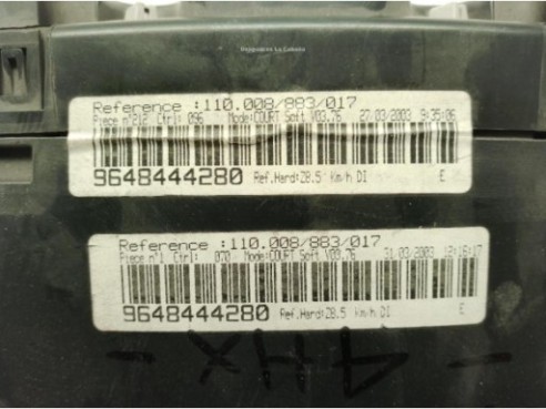 9648444280, CUADRO INSTRUMENTOS PEUGEOT 607 (9D, 9U)|Desguaces La Cabaña