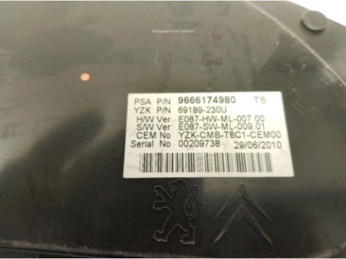 9666174980, CUADRO INSTRUMENTOS PEUGEOT 3008 Limusina (0U_)|Desguaces La Cabaña