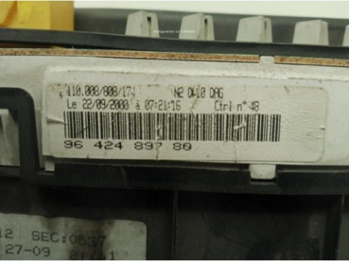 9642489780, CUADRO INSTRUMENTOS PEUGEOT 306 Fastback (7A, 7C, N3, N5)|Desguaces La Cabaña