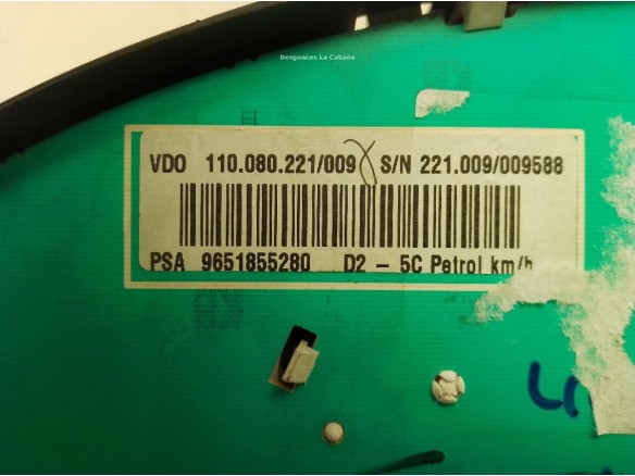 961855280, CUADRO INSTRUMENTOS PEUGEOT 407 (6D_)|Desguaces La Cabaña