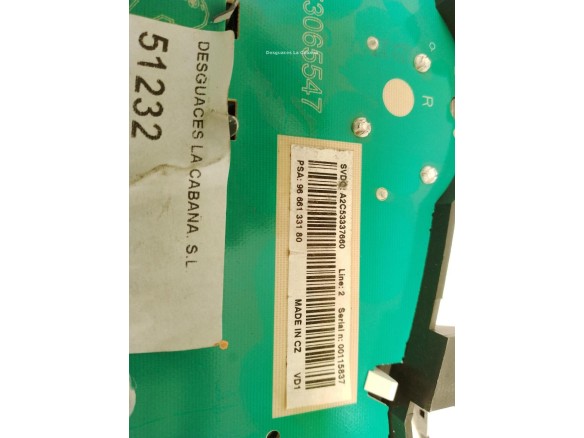 9666133180, CUADRO INSTRUMENTOS PEUGEOT 207 (WA_, WC_)|Desguaces La Cabaña