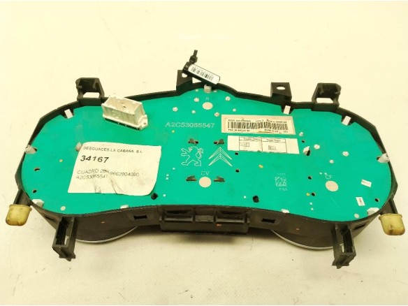 9662904080,A2C53065547, CUADRO INSTRUMENTOS PEUGEOT 207 (WA_, WC_)|Desguaces La Cabaña