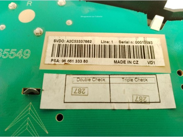 9666133380, CUADRO INSTRUMENTOS PEUGEOT 207 (WA_, WC_)|Desguaces La Cabaña