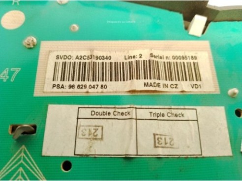 9662904080,A2C53065547, CUADRO INSTRUMENTOS PEUGEOT 207 (WA_, WC_)|Desguaces La Cabaña