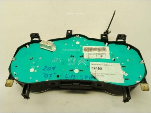 9662904080,A2C53065549, CUADRO INSTRUMENTOS PEUGEOT 207 (WA_, WC_)|Desguaces La Cabaña