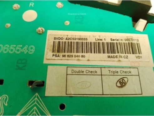 9662904080,A2C53065549, CUADRO INSTRUMENTOS PEUGEOT 207 (WA_, WC_)|Desguaces La Cabaña