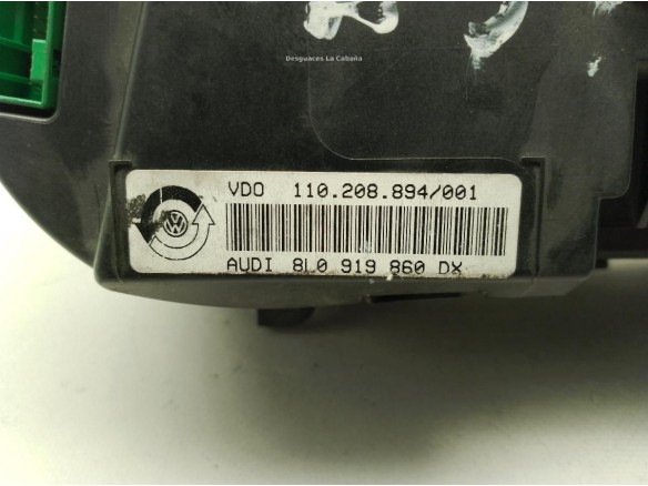 8L0919860DX, CUADRO INSTRUMENTOS AUDI A3 (8L1)|Desguaces La Cabaña