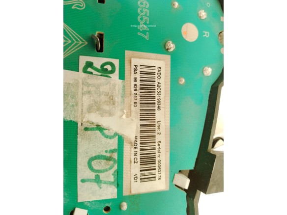 9662904780, CUADRO INSTRUMENTOS PEUGEOT 207 (WA_, WC_)|Desguaces La Cabaña