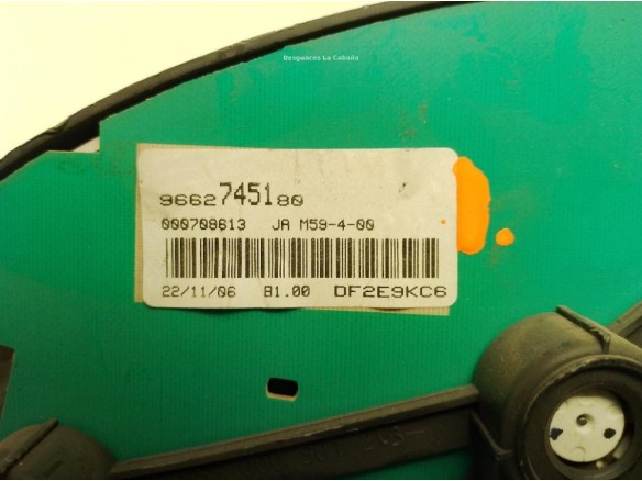 9662745180, CUADRO INSTRUMENTOS PEUGEOT PARTNER ORIGIN Furgón (5)|Desguaces La Cabaña