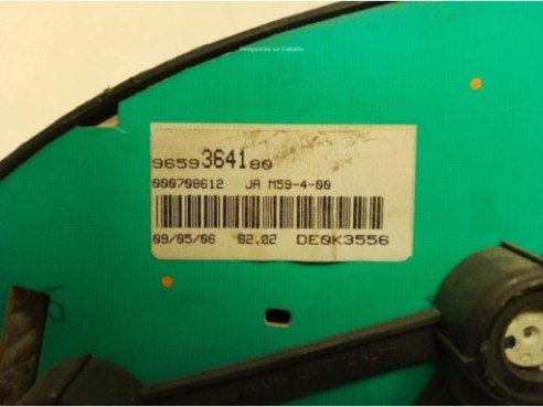 9659364180, CUADRO INSTRUMENTOS PEUGEOT PARTNER ORIGIN Furgón (5)|Desguaces La Cabaña