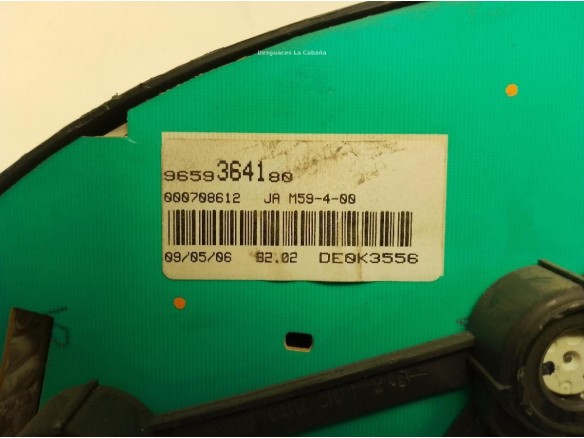 9659364180, CUADRO INSTRUMENTOS PEUGEOT PARTNER ORIGIN Furgón (5)|Desguaces La Cabaña