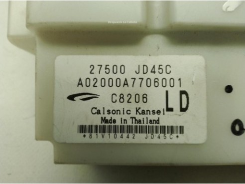 27500JD45C MANDO CLIMA NISSAN QASHQAI / QASHQAI +2 I (J10, JJ10)|Desguaces La Cabaña