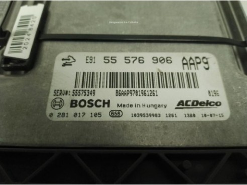 55576906 CENTRALITA MOTOR OPEL INSIGNIA A (G09)|Desguaces La Cabaña