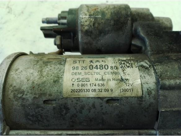 9826048080 ARRANQUE CITROEN JUMPER Furgón|Desguaces La Cabaña