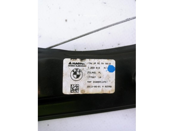 7259818 ELEVALUNAS PUERTA LAT TRA DER BMW 3 (F30, F80) |Desguaces La Cabaña