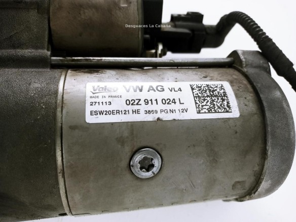 02Z911024L ARRANQUE VW GOLF VII (5G1, BQ1, BE1, BE2)|Desguaces La Cabaña
