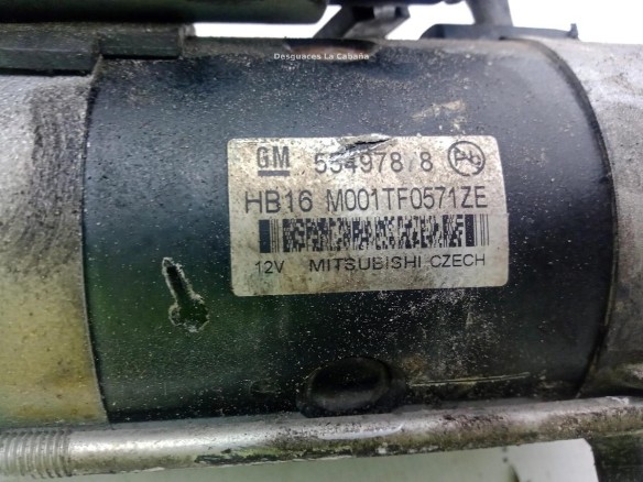 55497878 ARRANQUE OPEL INSIGNIA A (G09)|Desguaces La Cabaña