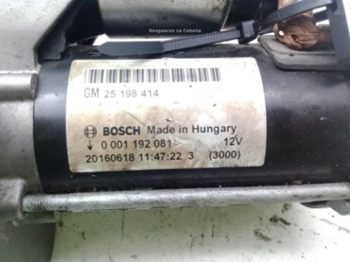 25198414, ARRANQUE OPEL CORSA E (X15)|Desguaces La Cabaña