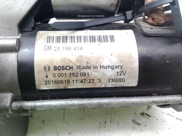25198414, ARRANQUE OPEL CORSA E (X15)|Desguaces La Cabaña