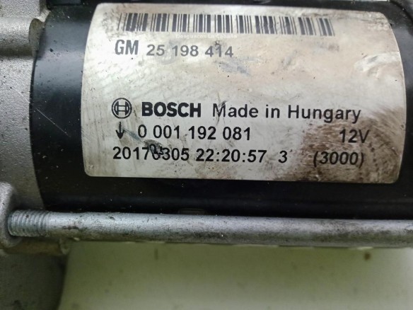 25198414, ARRANQUE OPEL CORSA E (X15)|Desguaces La Cabaña