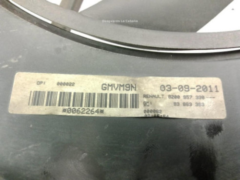 8200957330 ELECTROVENTILADOR NISSAN PRIMASTAR Furgón (X83) |Desguaces La Cabaña