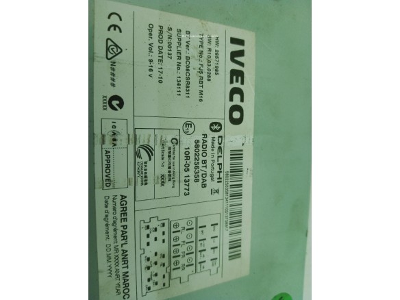5802256358 MODULO RADIO IVECO DAILY VI Furgón|Desguaces La Cabaña