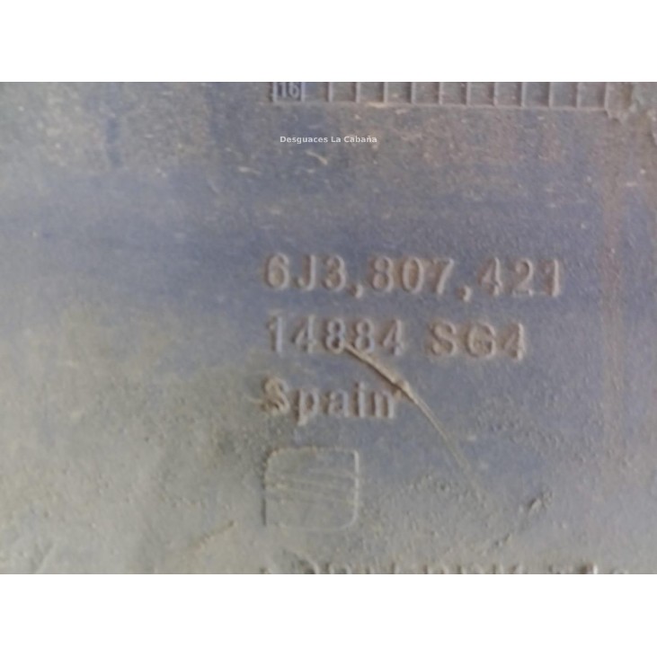6J3807421 PARAGOLPES TRA SEAT IBIZA IV (6J5, 6P1) |Desguaces La Cabaña