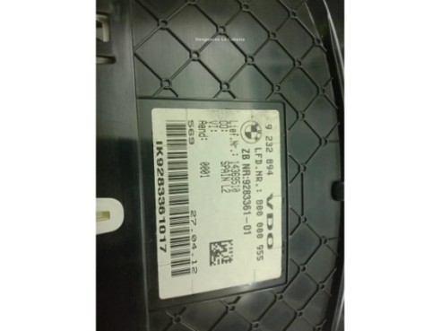 62106805212 CUADRO INSTRUMENTOS BMW 3 (F30, F80)|Desguaces La Cabaña