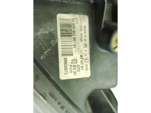620895, 9649986280 FARO IZQUIERDO PEUGEOT 207 (WA_, WC_)|Desguaces La Cabaña