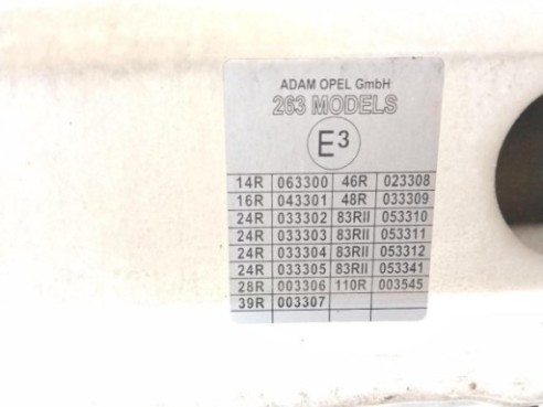 95509301 CAPO OPEL COMBO Furgón/ranchera familiar (X12)|Desguaces La Cabaña