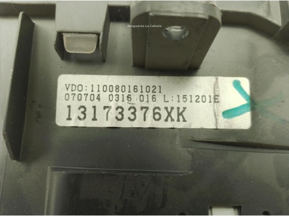 13173376XK, CUADRO INSTRUMENTOS OPEL MERIVA A Limusina (X03)|Desguaces La Cabaña
