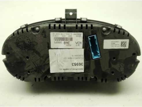 5J0920811E, CUADRO INSTRUMENTOS SKODA FABIA II (542)|Desguaces La Cabaña