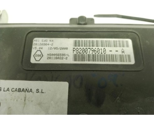 8200796005A, CUADRO INSTRUMENTOS RENAULT KANGOO / GRAND KANGOO (KW0/1_)|Desguaces La Cabaña