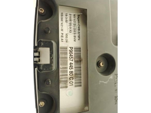 9645744580C, CUADRO INSTRUMENTOS CITROEN XSARA (N1)|Desguaces La Cabaña