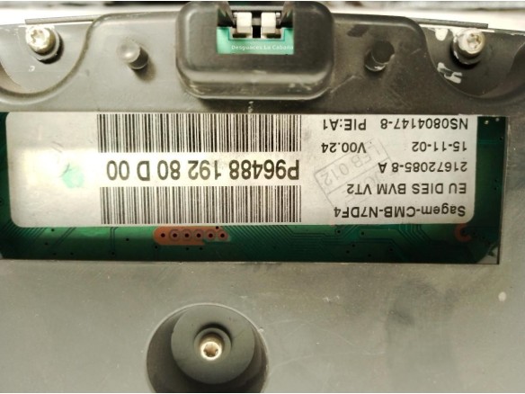 9648819280, CUADRO INSTRUMENTOS CITROEN XSARA (N1)|Desguaces La Cabaña