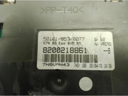 8200218861B, CUADRO INSTRUMENTOS RENAULT LAGUNA II (BG0/1_)|Desguaces La Cabaña